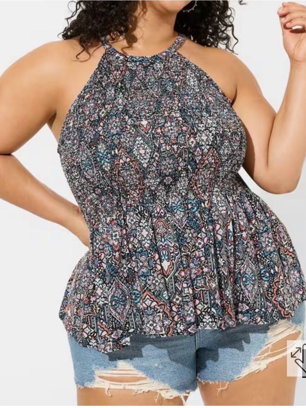 Torrid Peplum Challis Tank Size 4x (26)